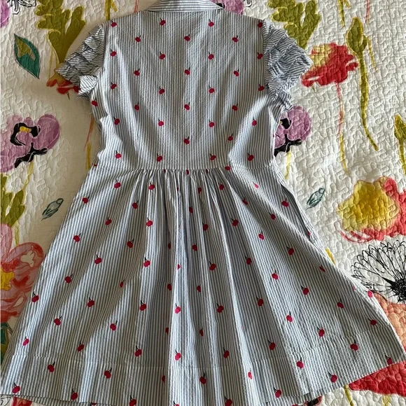 Draper James Cherry Orchard Ruffle Shirtdress - Picture 2 of 5